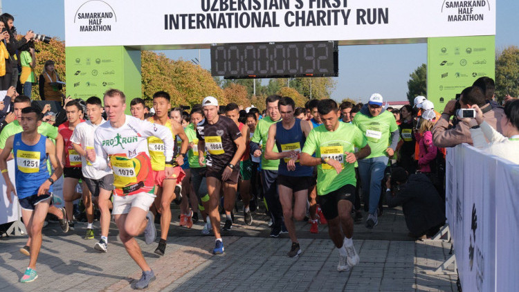 The first international charity race in the history of Uzbekistan was held in Samarkand