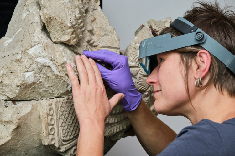 Preparation for the exhibition at the Louvre Museum