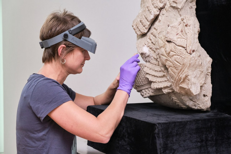 Preparation for the exhibition at the Louvre Museum